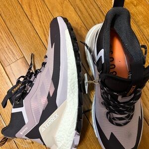 Adidas Black and White Winter Rain Boots